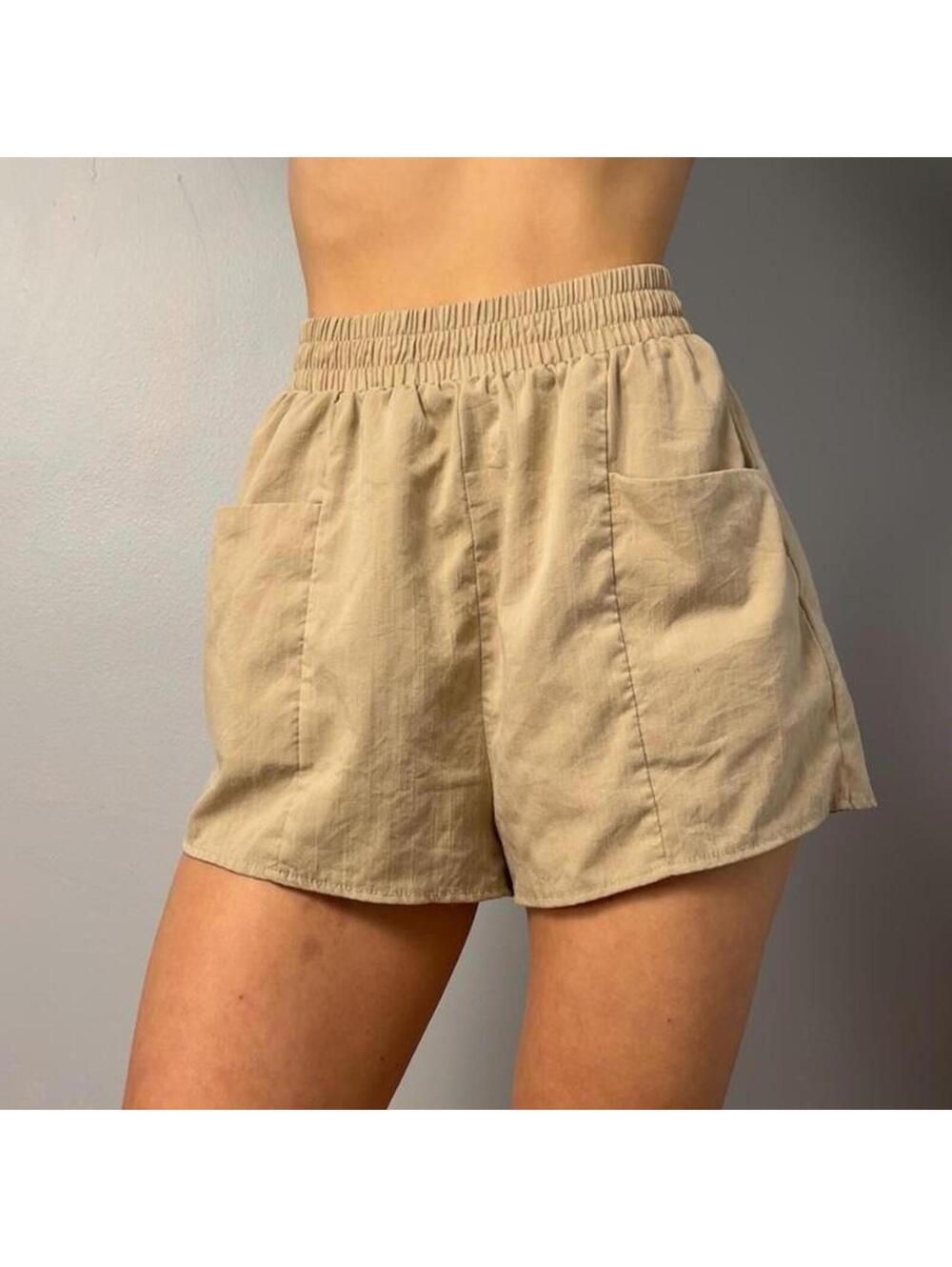 tan lightweight summer shorts